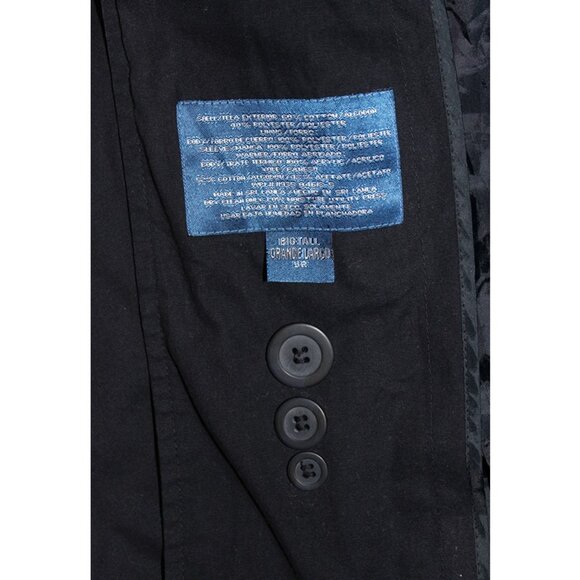Vintage Oversized Navy Trench Coat - Unisex Design, Men's size 52 (2X-3X) - Picture 7 of 8